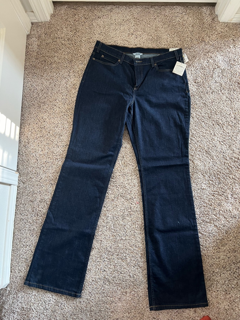 Duluth Trading Co Dark Indigo Bootcut Women's Jeans